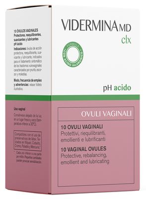 Vidermina CLX Ovuli Vaginali - pH Acido - 10 Ovuli