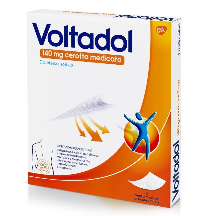 Voltadol Cerotti Medicati 140 mg - Diclofenac - 5 Cerotti