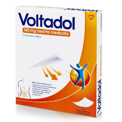 Voltadol Cerotti Medicati 140 mg - Diclofenac - 5 Cerotti