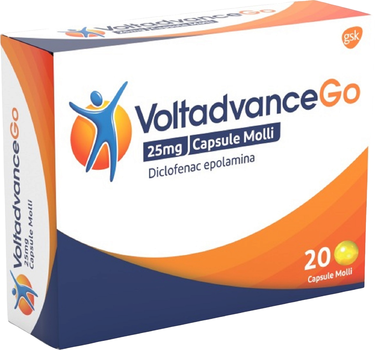 Voltadvance Go 25 mg - Diclofenac - 20 Capsule
