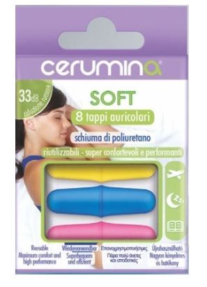 Cerumina Soft - Schiuma Di Poliuretano - 8 Tappi Auricolari
