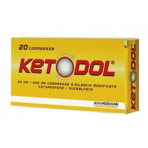 Ketodol 25MG+200MG - 20 Compresse