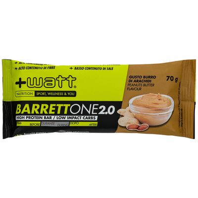 Barrettone 2.0 - Gusti Vari - Burro di Arachidi - Cacao - Vaniglia - Barretta Proteica Gluten Free - +Watt - 1 Barretta 70g