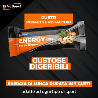 Energy Special - Etich Sport - Barretta Energetica - Dolce Salato - Gusto Arachidi e Pistacchio - 1 Barretta