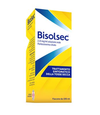 Bisolsec 2,13mg/Ml Sciroppo Per Tosse Secca Flacone 190ml