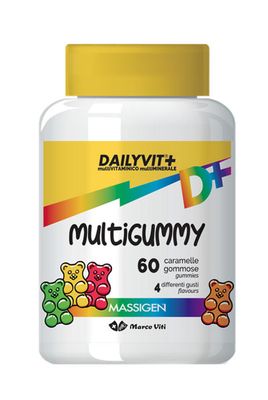 Massigen Multygummy 4 - 14 Anni - 4 Gusti - 60 Caramelle Gommose