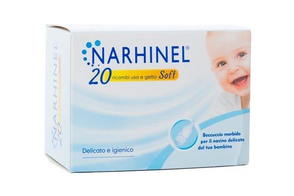 Narhinel Ricambi Usa E Getta Per Aspiratore Nasale - 20 Ricambi