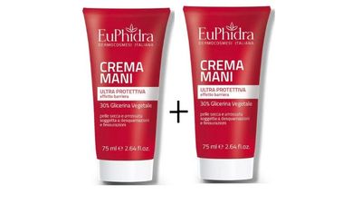 Euphidra Crema Mani Ultra Protettiva Effetto Barriera - 2 Tubi Da 75 ml