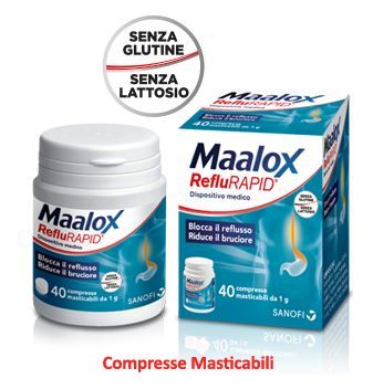 Maalox Reflurapid - 40 Compresse Masticabili
