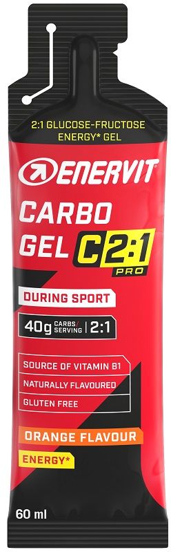 Enervit C2:1 Carbo Gel Orange - 1 Gel Energetico 60ml