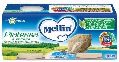 Mellin Omogeneizzato Platessa - 2X80G