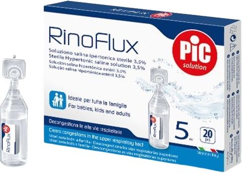 Rinoflux Soluzione Ipertonica Nasale - 20 Fiale Monodose 5 ml