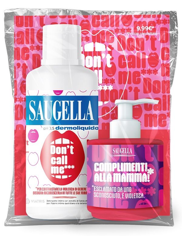 Saugella Bundle Dermoliquido Don&#39;t Call Me - 1 Saugella Dermoliquido 500 ml + 1 Minisize 150 ml