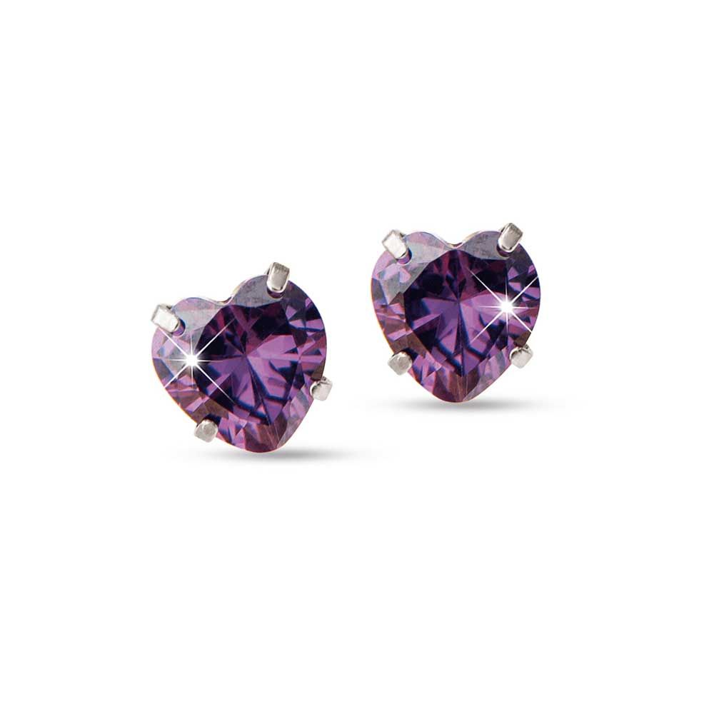 Medical Jewels 399 Orecchino Punto Luce Viola
