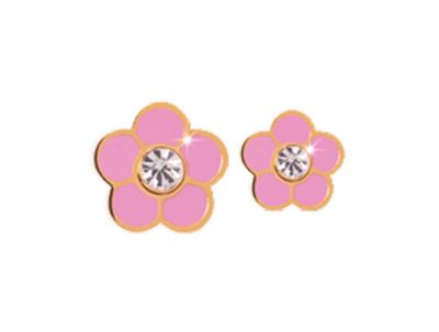 Medical Jewels 372 Fiore Smaltato Rosa