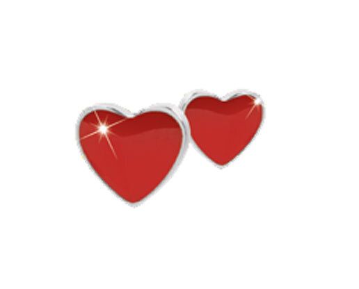 Medical Jewels 320 Orecchino Kids Cuore Rosso