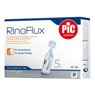 Rinoflux Pic Soluzione Fisiologica - 20 Flaconcini Monodose Da 5 ml