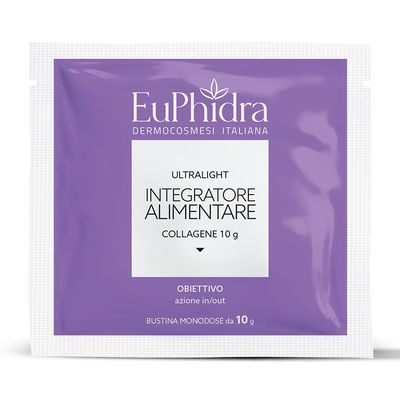 Euphidra Ultralight Integratore Alimentare - Collagene 10 g - Azione In/Out - 12 Buste