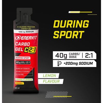 Enervit C2:1 Carbo Gel Lemon +200mg Sodio - 1 Gel Energetico