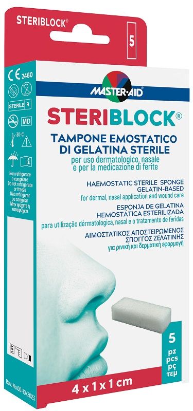 MASTER-AID STERIBLOCK TAMPONE EMOSTATICO - 5 Tamponi