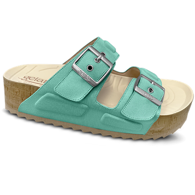 Ciabatta con Zeppa Woodstock Pro 2 Turquoise Plantare Anatomico numeri 35/36 37/38