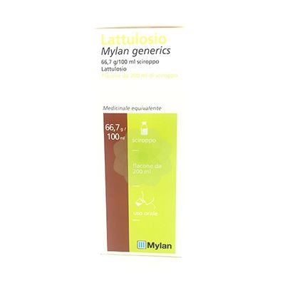 LATTULOSIO MYLAN 66,7 G/100 ML SCIROPPO 1 FLACONE IN VETRO DA 200 ML CON BICCHIERE DOSATORE