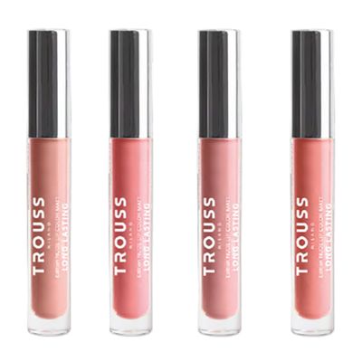Trouss Make Up Liquid Lipstick - Rossetto Liquido - Long Lasting - Nude Beige 04 - Sienna 05 - Cookie 06 - Brick 07