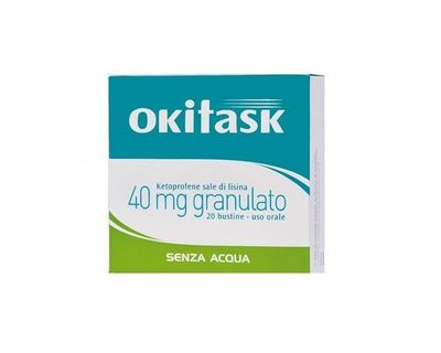 Okitask - Ketoprofene Sale di Lisina 40mg - 20 Bustine Orosolubili