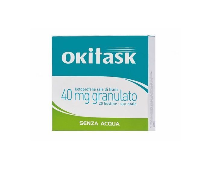 Okitask - Ketoprofene Sale di Lisina 40mg - 20 Bustine Orosolubili