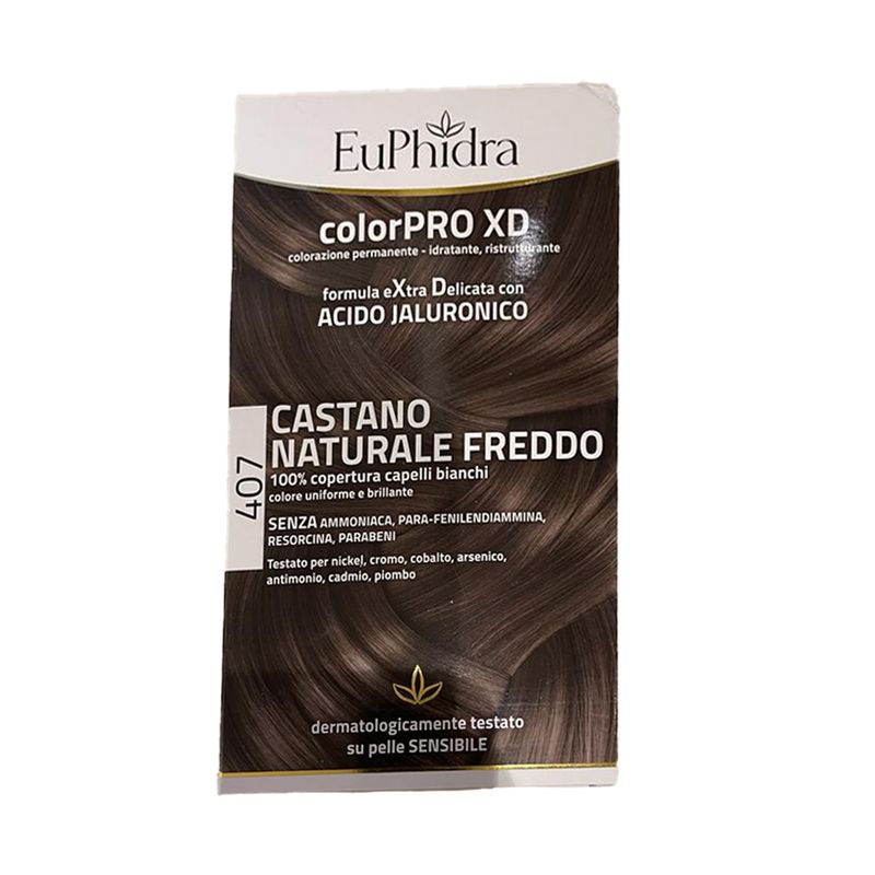 Euphidra Colorpro XD - 407 Castano Naturale Freddo - Tintura Per Capelli