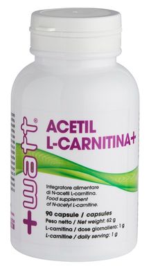 Acetil L-Carnitina+ - 90 Capsule +Watt