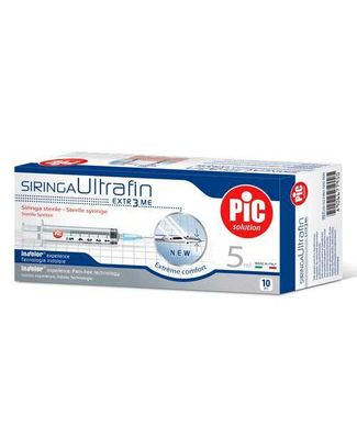 Siringa Pic Ultrafine 5ml - Ago N.14 - 23G - 10 Siringhe