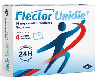 Flector Unidie - 4 Cerotto Medicati - 14mg Piroxicam