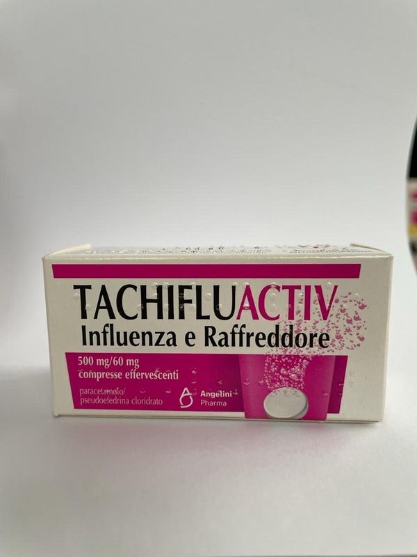 TACHIFLUACTIV INFLUENZA E RAFFREDDORE 500 MG/60 MG COMPRESSE EFFERVESCENTI 10 COMPRESSE IN TUBO PP