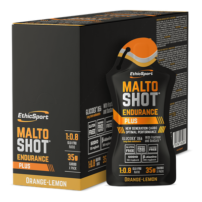 MALTOSHOT ENDURANCE PLUS ORANGE LEMON - 1 Gel 50 ML MALTOSHOT ENDURANCE PLUS ORANGE LEMON - 1 Gel 50 ML