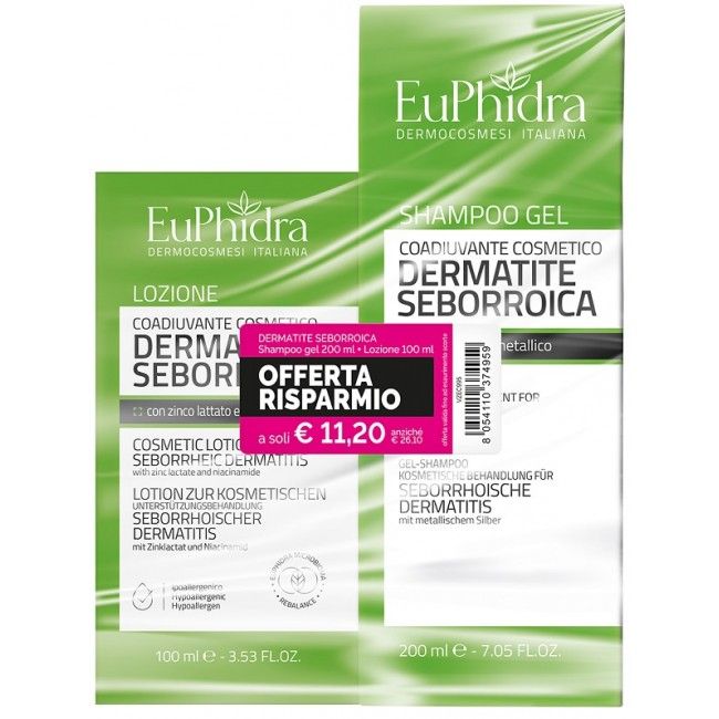 EUPHIDRA ABBINATA SHAMPOO GEL+LOZIONE DERMATITE SEBORROICA