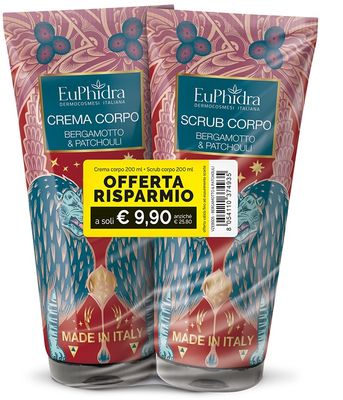 ABBINATA SCRUB CORPO + CREMA CORPO BERGAMOTTO & PATCHOULI ABBINATA SCRUB CORPO + CREMA CORPO BERGAMOTTO & PATCHOULI