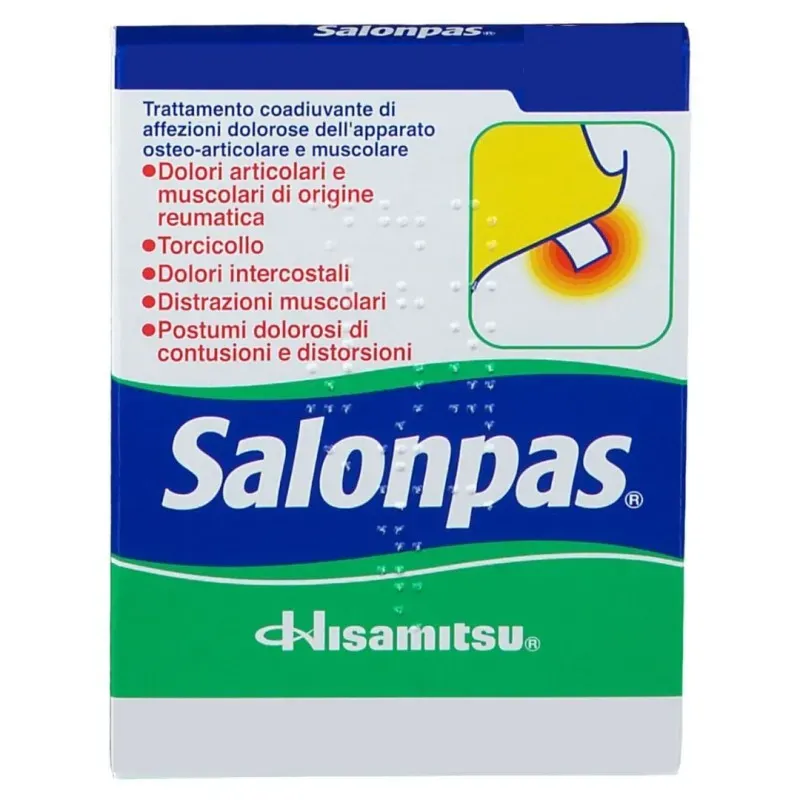SALONPAS 144,24 MG/130,92 MG/28,44 MG CEROTTI MEDICATI 2 CEROTTI