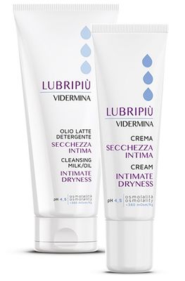 VIDERMINA LUBRIPIU&#39; OLIO LATTE 200 ML + CREMA LUBRIFICANTE 30 ML