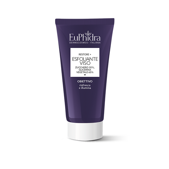Euphidra Esfoliante Viso Restore+ - Rinfresca E Illumina - 75 ml