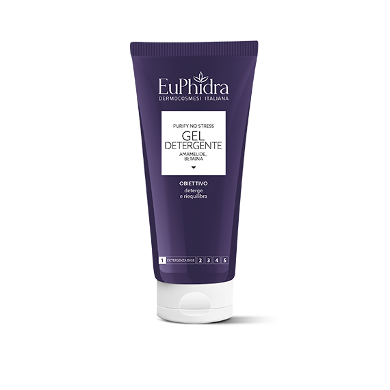Euphidra Gel Detergente - Purify No Stress - Deterge E Riequilibra- 200 ml