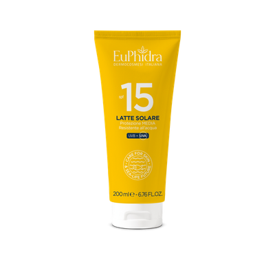 Euphidra Latte Solare Corpo - Fattore Di Protezione 15 - Protezione Media - 200ml