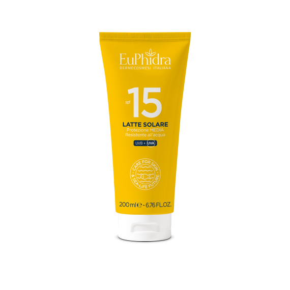 Euphidra Latte Solare Corpo - Fattore Di Protezione 15 - Protezione Media - 200ml
