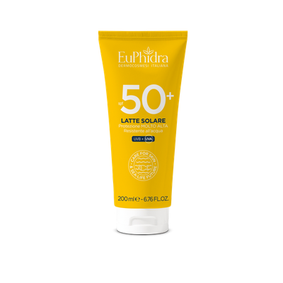 Euphidra Latte Solare Corpo - Fattore Di Protezione 50+ - Protezione Molto Alta - 200ml