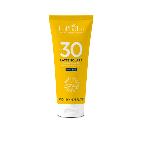 Euphidra Latte Solare Corpo - Fattore Di Protezione 30 - Protezione Alta - 200 ml