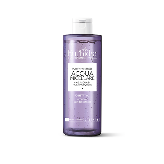 Euphidra Acqua Micellare - Purify No Stress - Rimuove con delicatezza - 200 ml