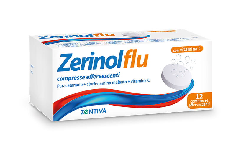 Zerinolflu - Con Vitamina C - 12 Compresse Effervescenti