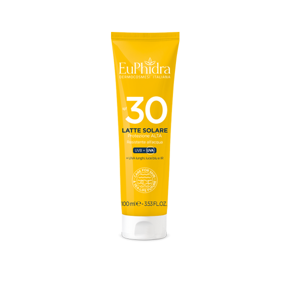 Euphidra Latte Solare 30 - Protezione Alta - Formato Viaggio - 100 ml