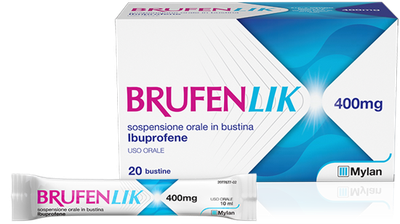 Brufenlik Sospensione Orale 400mg - Ibuprofene - 20 Buste 10ml