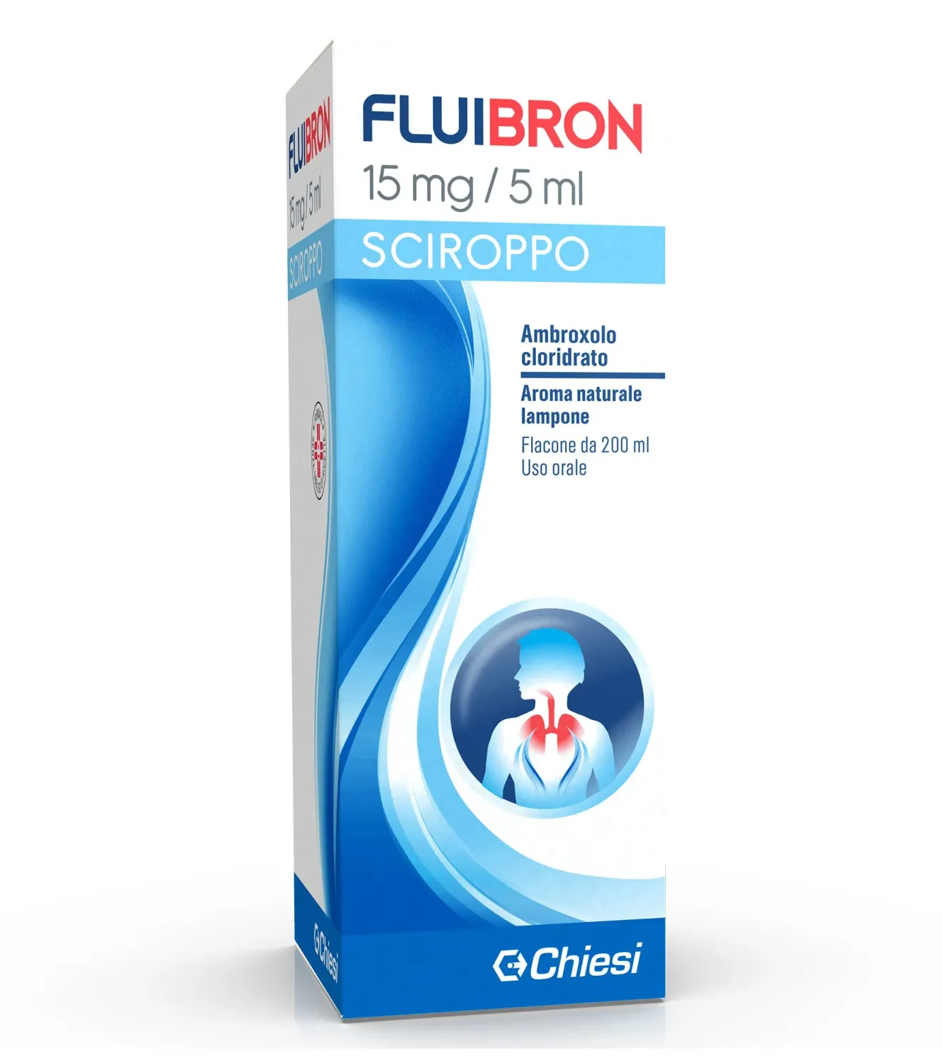 Fluibron Sciroppo 15mg/5ml - Aroma Naturale Lampone - 200ml